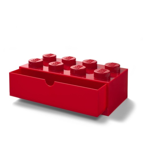 LEGO(R) pojemnik z szufladą klocek ósemka czerwony