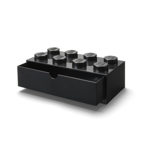 LEGO(R) pojemnik klocek z szufladą ósemka czarny