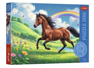 PUZZLE 200 DOSTOJNY KOŃ RODZINA TREFLIKÓW TREFL