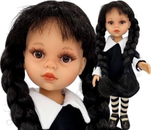 LALKA HISZPAŃSKA DŁUGIE WARKOCZE 32CM, PAOLA REINA