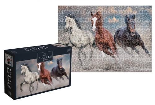 Puzzle 1000 Wild Horses 1, INTERDRUK