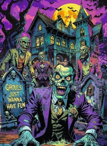 Puzzle 1000 Hall of Horror Zombie TREFL, Trefl