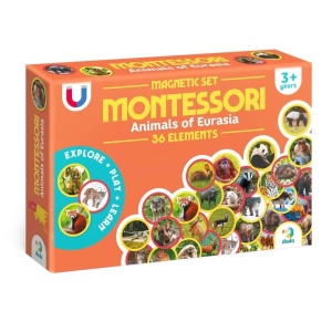ZESTAW MAGNESÓW MONTESSORI ZWIERZĘTA EURAZJA, DODO