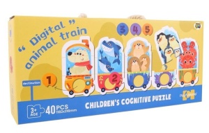 PUZZLE DLA DZIECI EDUKACYJNE POCIĄG, PRO KIDS
