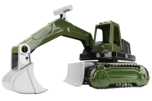 Traktor zielony na gąsienicach, Technok