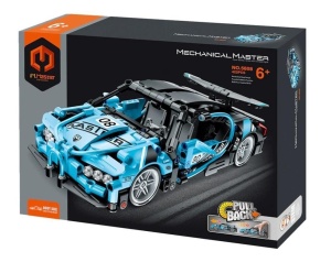 KLOCKI AUTO WYŚCIGOWE NIEBIESKIE 422EL, IMMASTER