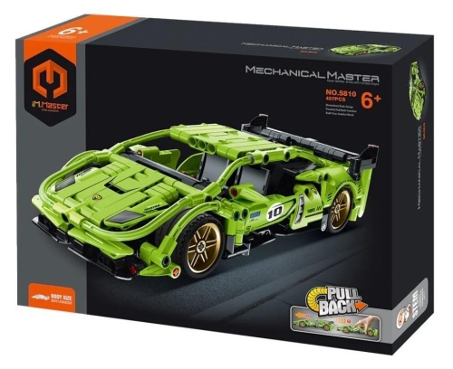 Klocki Auto wyścigowe zielone 457el, Immaster