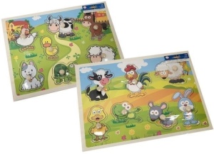 PUZZLE DREWNO Z GUZIKAMI, MERKPOL