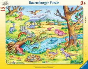 PUZZLE 15 YOUNG DINOSAURS WHERE TO PUT IT?