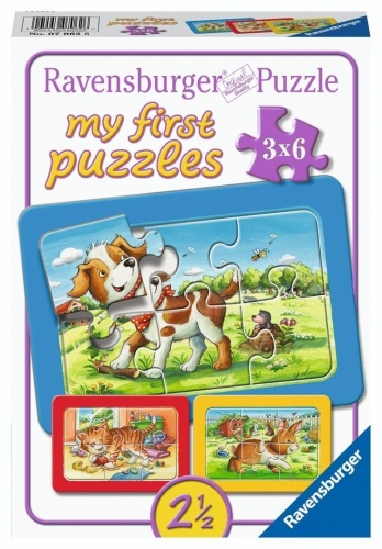 Puzzle 3x6 My Animal Friends, Ravensburger