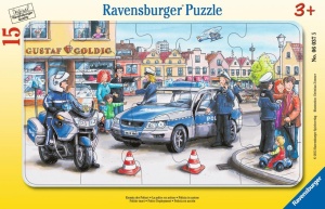 PUZZLE 15 POLICE DEPLOYMENT FRAME, RAVENSBURGER