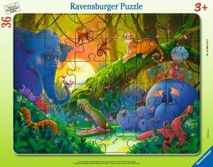 PUZZLE 36 JUNGLE FRAME, RAVENSBURGER