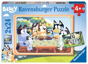 PUZZLE 2X24 BLUEY, RAVENSBURGER