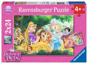 PUZZLE 2X24 DISNEY PRINCESS FRIENDS, RAVENSBURGER
