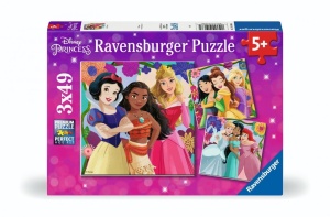 PUZZLE 3X49 DISNEY PRINCESS, RAVENSBURGER