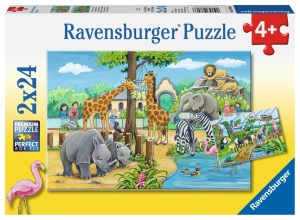 PUZZLE 2X24 WELCOME TO THE ZOO, RAVENSBURGER