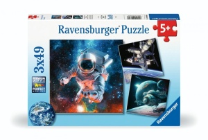 PUZZLE 3X49 OUTER SPACE, RAVENSBURGER