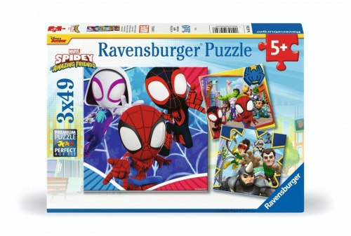 Puzzle 3x49 Spidey, Ravensburger