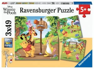 PUZZLE 3X49 WINNIE THE POOH, RAVENSBURGER