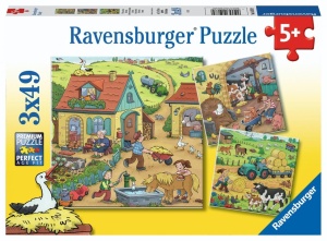 PUZZLE 3X49 FARM FUN, RAVENSBURGER
