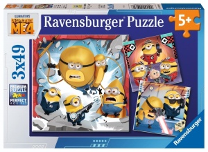 PUZZLE 3X49 MINIONS 4, RAVENSBURGER