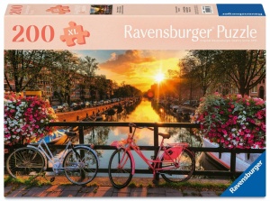 PUZZLE 200 SUNSET IN AMSTERDAM, RAVENSBURGER