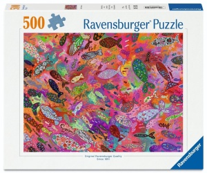PUZZLE 500 FISH IN FUCHSIA, RAVENSBURGER