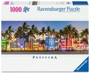 PUZZLE 1000 NIGHT GLOW ON OCEAN DRIVE PANORAMA