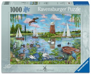 PUZZLE 1000 LIFE ALONG THE BROADS, RAVENSBURGER