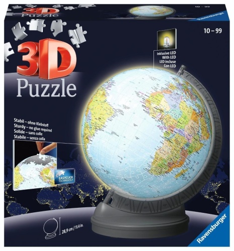Puzzle 3D Children's Globe - Night, Ravensburger