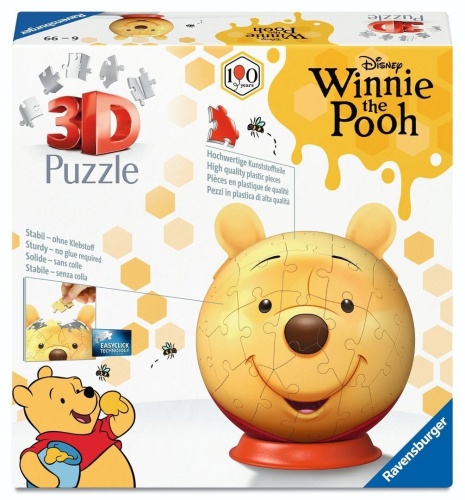 Puzzle 3D Winnie Pooh with ears, Ravensburger