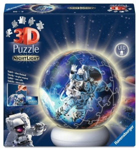 PUZZLE 3D NIGHTLIGHT ASTRONAUTS IN SPACE