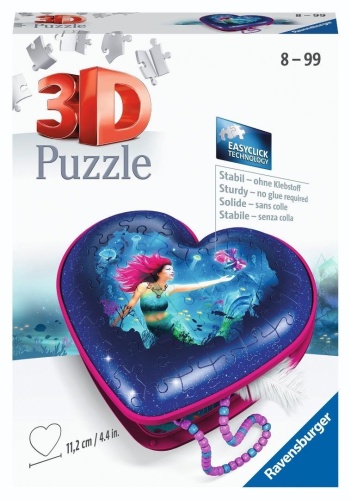 Puzzle 3D Mermaids Heart, Ravensburger