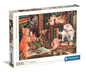 PUZZLE 1000 CURIOUS WHISKERS, CLEMENTONI