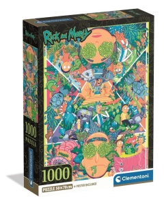 PUZZLE 1000 RICK AND MORTY, CLEMENTONI