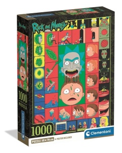 PUZZLE 1000 RICK AND MORTY, CLEMENTONI
