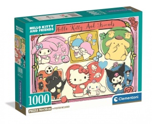 PUZZLE 1000 HELLO KITTY, CLEMENTONI