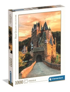 PUZZLE 1000 GOLDEN HOUR AT ELTZ CASTLE, CLEMENTONI