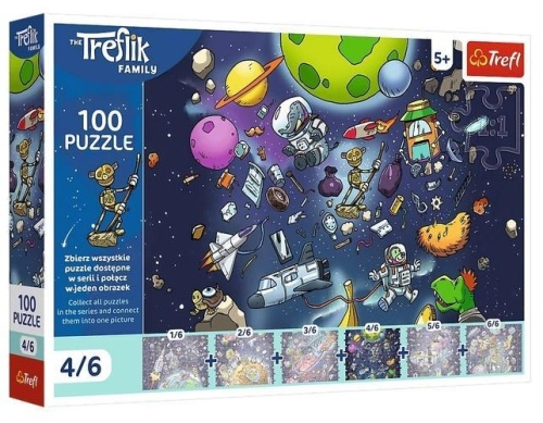 Puzzle 100 Robobot w kosmosie, Trefl