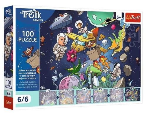 Puzzle 100 Wujcio w kosmosie, Trefl