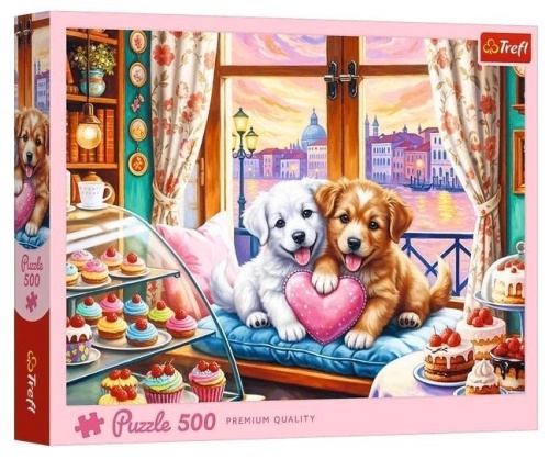 Puzzle 500 Szczenięca miłość, Trefl