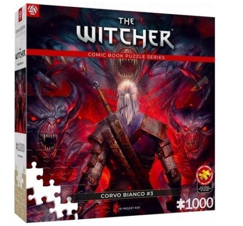 Puzzle 1000 The Witcher (Wiedźmin) Corvo Bianco