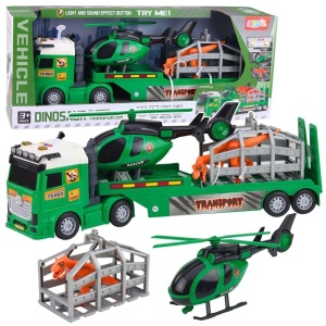 ZESTAW TRANSPORT DINOZAURA ŚWIATŁA DŹWIĘK