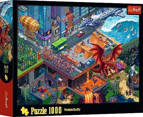Puzzle 1000 Miasto Pixel TREFL, Trefl