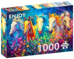 PUZZLE 1000 KOLOROWY GALOP, ENJOY