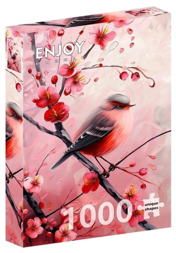 Puzzle 1000 Czerwony brzuszek, Enjoy