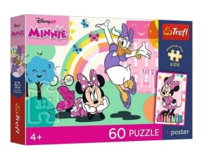 PUZZLE 60 DISNEY MINNIE + PLAKAT TREFL, TREFL