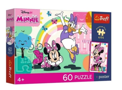 Puzzle 60 Disney Minnie + plakat TREFL, Trefl