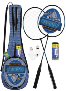 BADMINTON METALOWY PLUS LOTKI W POKROWCU