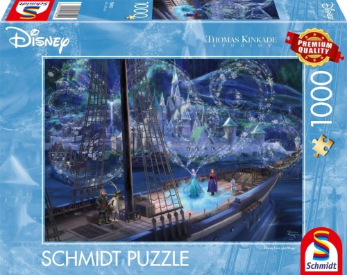 Puzzle 1000 Kraina Lodu: Miłość i magia (Disney)